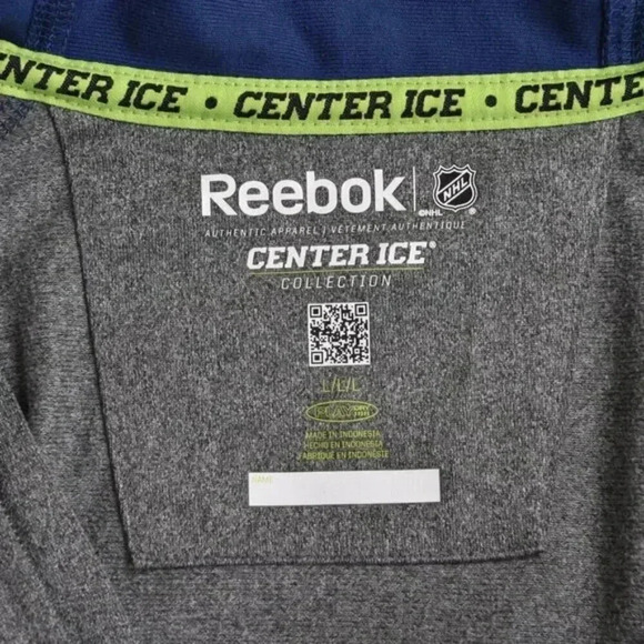 Reebok Toronto Maple Leafs Full  Zip Sweater Sweatshirt Blue Gray Size Large - Picture 6 of 10